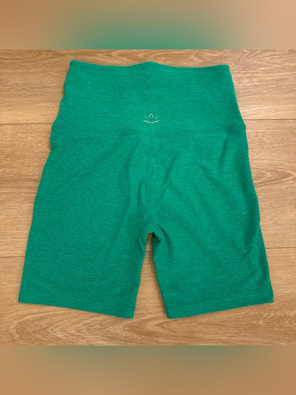 Beyond Yoga Green High-Waist Athletic Bike Shorts